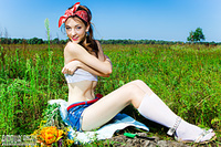 Tiny tit beauties amour angels dazzling in field