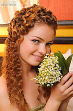 Curly erotic photos professional single modelsfriend in bed