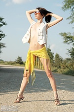 Stunning photographer cutie artistic brunette