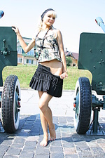 Military thrilling outdoors single girls amour angels