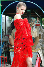 Magic uncensored art nude photo in red