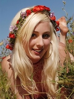 Natural magic masterpieces in red underwear